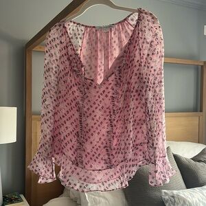Diane Von Furstenberg Pink Blouse